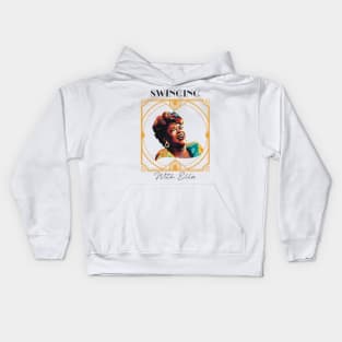 Swinging with Ella Fitzgerald Jazz Gift Kids Hoodie